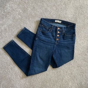 MADEWELL 9” High Rise Skinny Jean, Size 26P